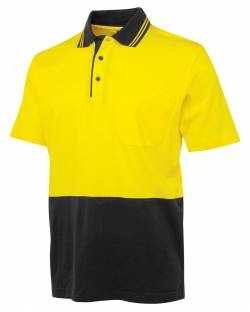 Hi Vis Cotton Polo, Short Sleeved